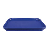 Olympia Kristallon Polypropylene Fast Food Tray Blue Small 345mm - DP215  Olympia   