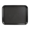 Olympia Kristallon Polypropylene Fast Food Tray Black Small 345mm - DP216  Olympia   