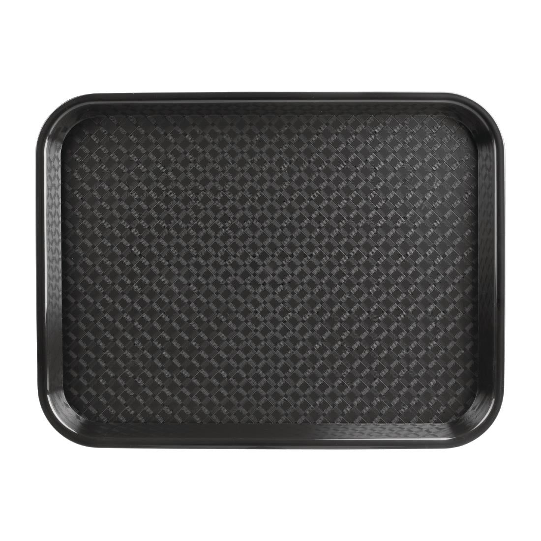 Olympia Kristallon Polypropylene Fast Food Tray Black Small 345mm - DP216  Olympia   