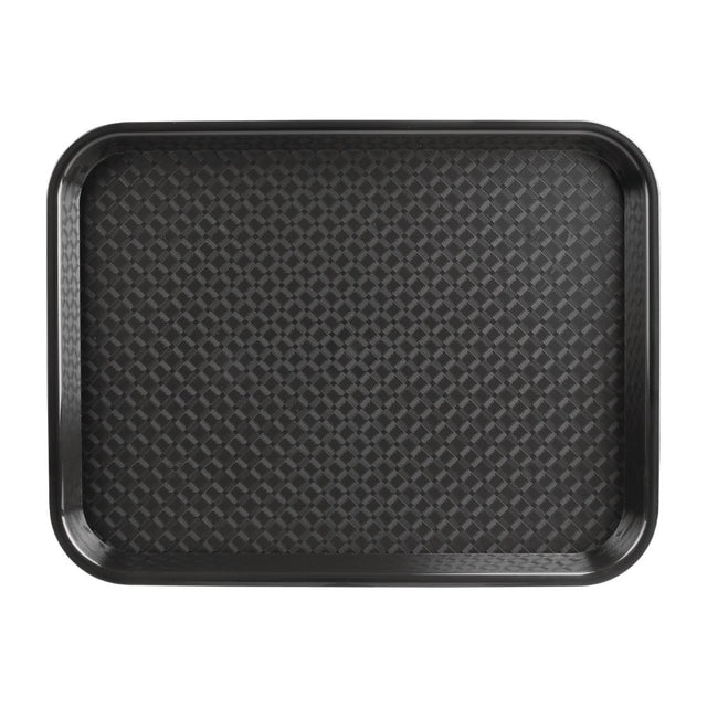 Olympia Kristallon Polypropylene Fast Food Tray Black Small 345mm - DP216  Olympia   