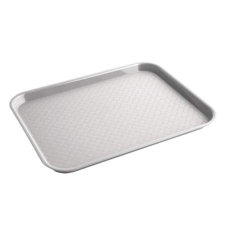Olympia Kristallon Polypropylene Fast Food Tray Grey Small 345mm - DP217  Olympia   
