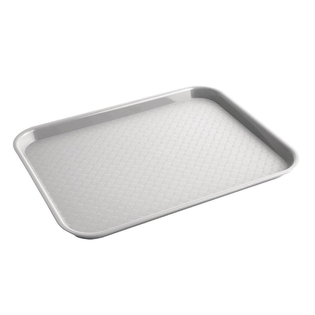 Olympia Kristallon Polypropylene Fast Food Tray Grey Small 345mm - DP217  Olympia   