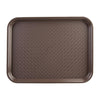 Olympia Kristallon Small Polypropylene Fast Food Tray Brown 345mm - DP218  Olympia   