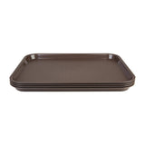 Olympia Kristallon Small Polypropylene Fast Food Tray Brown 345mm - DP218  Olympia   