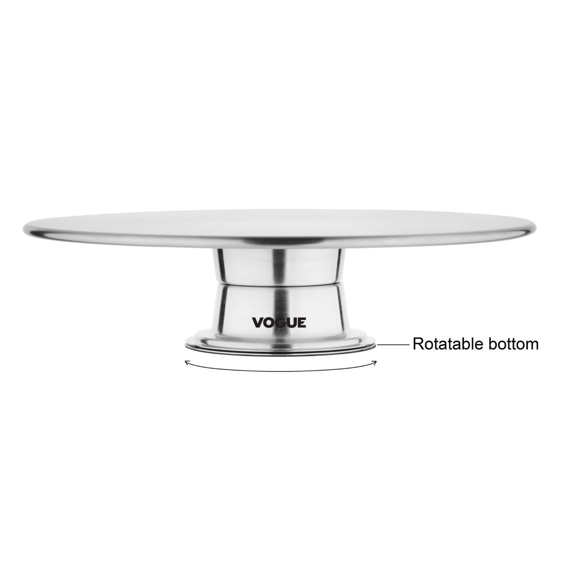 Vogue St/St Rotating Cake Stand 30cm - DP238  Vogue   