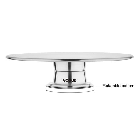 Vogue St/St Rotating Cake Stand 30cm - DP238  Vogue   