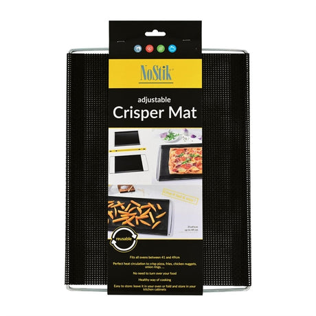 NoStik Reusable Adjustable Crisper Mat Oven Shelf 310 x 410-490mm - DP542 Baking Trays, Sheets & Pans No Stik