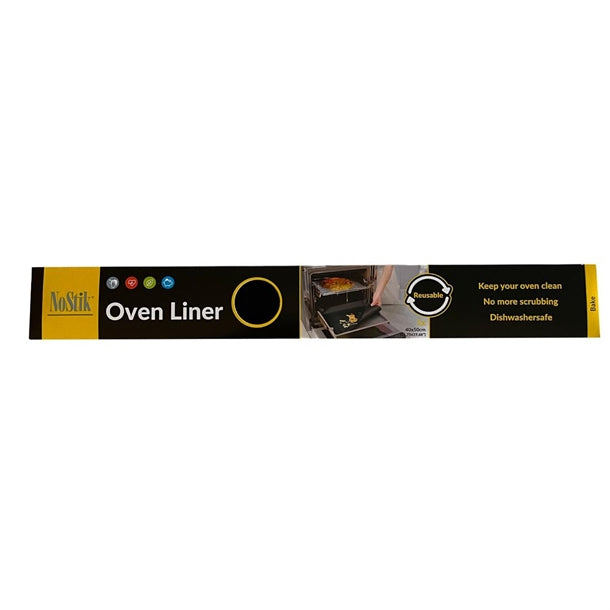 NoStik Heavy Duty Oven Protector Black 400 x 500mm - DP545  No Stik   