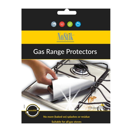 NoStik Heavy Duty Gas Range Protector (Pack of 4) 270 x 270mm - DP546  No Stik   