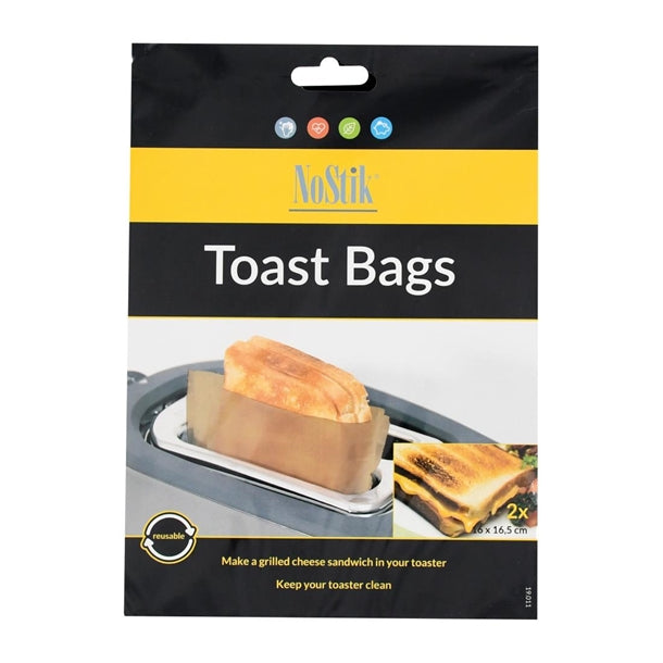 NoStik Toast Bags Brown (Pack of 2) - DP556  No Stik   