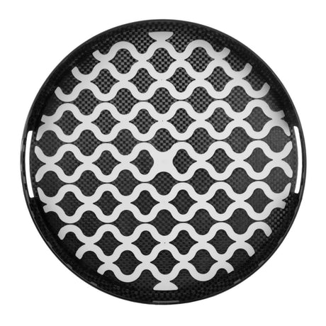 Olympia Kristallon PC Round Non Slip Tray With Handles 405mm - DP666  Olympia   