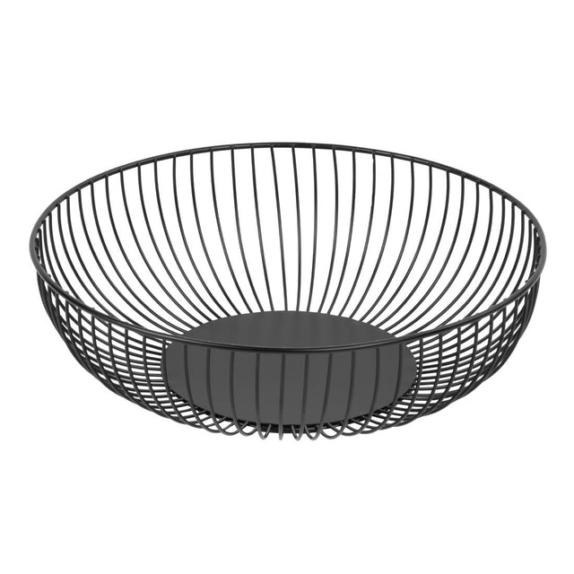 Olympia Wire Food Display Bowl Round Black 285x85mm - DP670  Olympia   