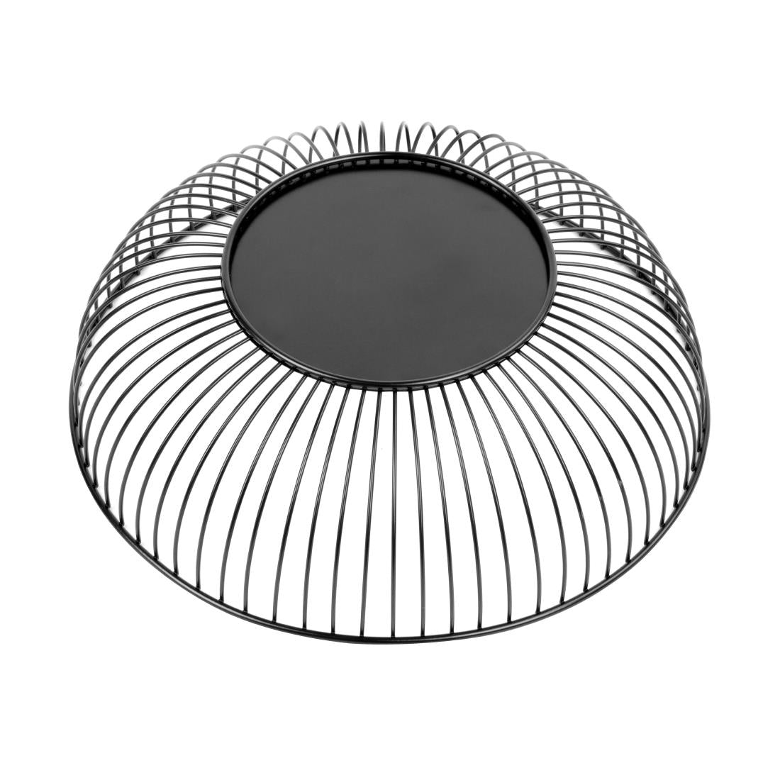 Olympia Wire Food Display Bowl Round Black 285x85mm - DP670  Olympia   