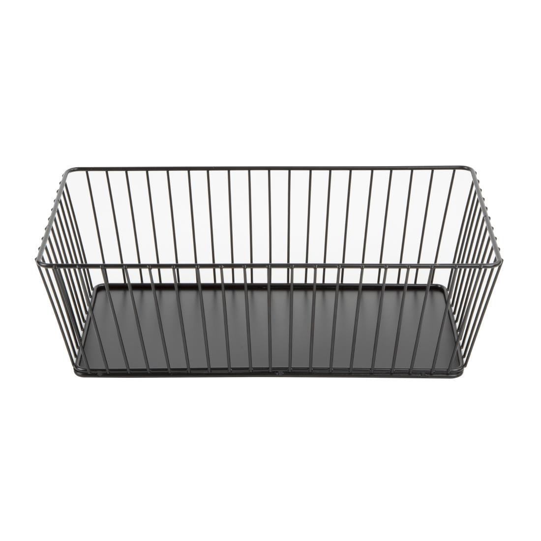 Olympia Wire Food Display Tray Rectangular Black 330x190x100mm - DP671  Olympia   