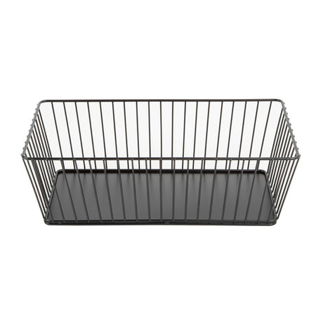 Olympia Wire Food Display Tray Rectangular Black 330x190x100mm - DP671  Olympia   