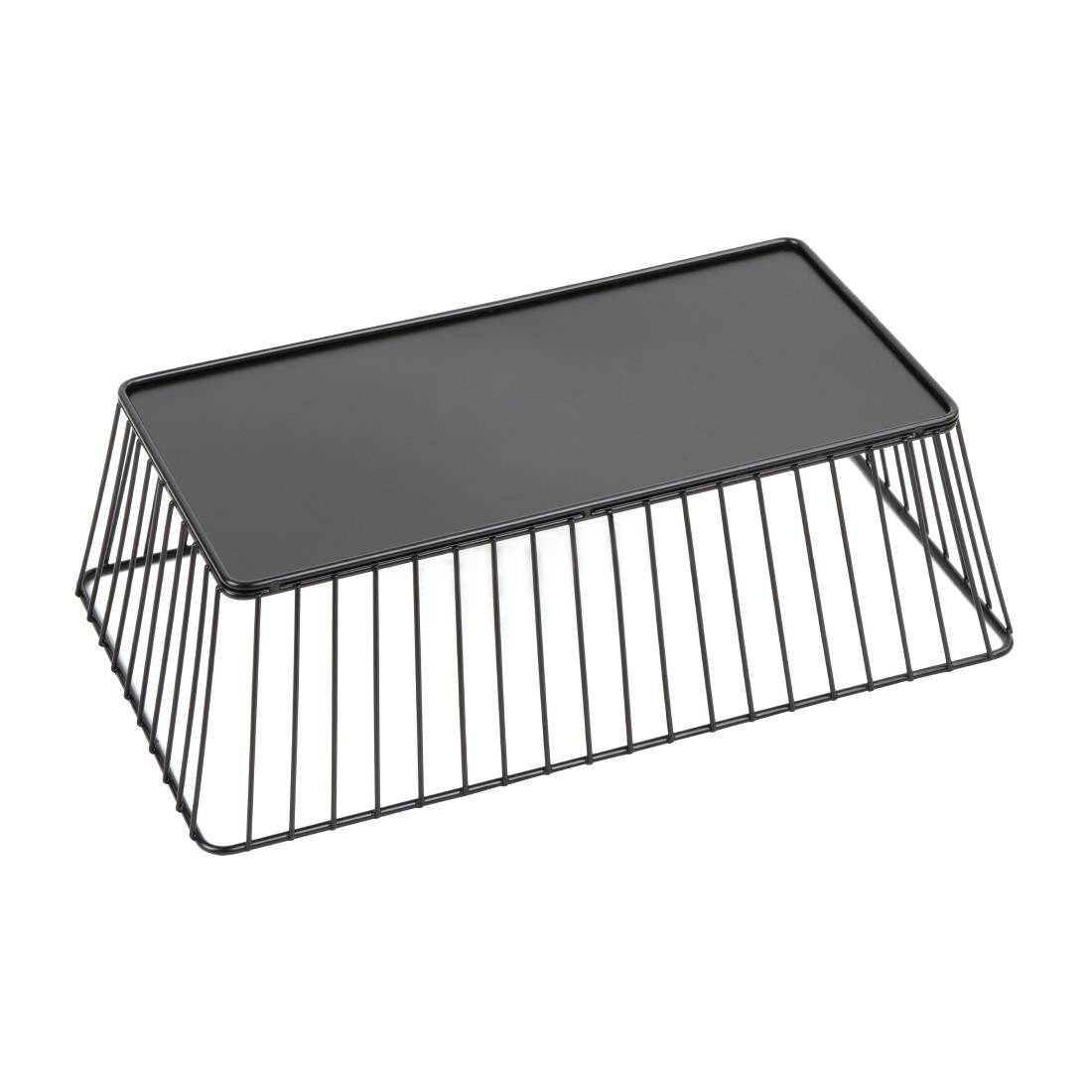 Olympia Wire Food Display Tray Rectangular Black 330x190x100mm - DP671  Olympia   