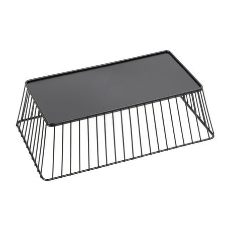Olympia Wire Food Display Tray Rectangular Black 330x190x100mm - DP671  Olympia   