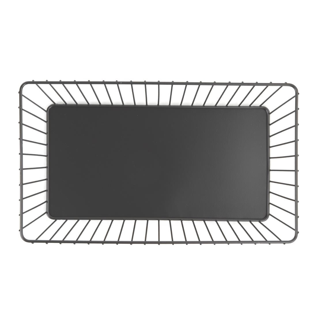 Olympia Wire Food Display Tray Rectangular Black 330x190x100mm - DP671  Olympia   