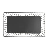 Olympia Wire Food Display Tray Rectangular Black 330x190x100mm - DP671  Olympia   