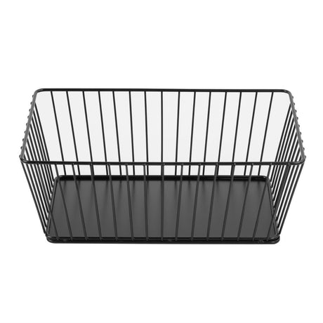 Olympia Wire Food Display Tray Rectangular Black 280x180x100mm - DP672  Olympia   