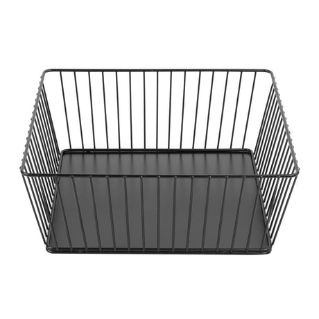 Olympia Wire Food Display Tray Square Black 280x280x100mm - DP673  Olympia   