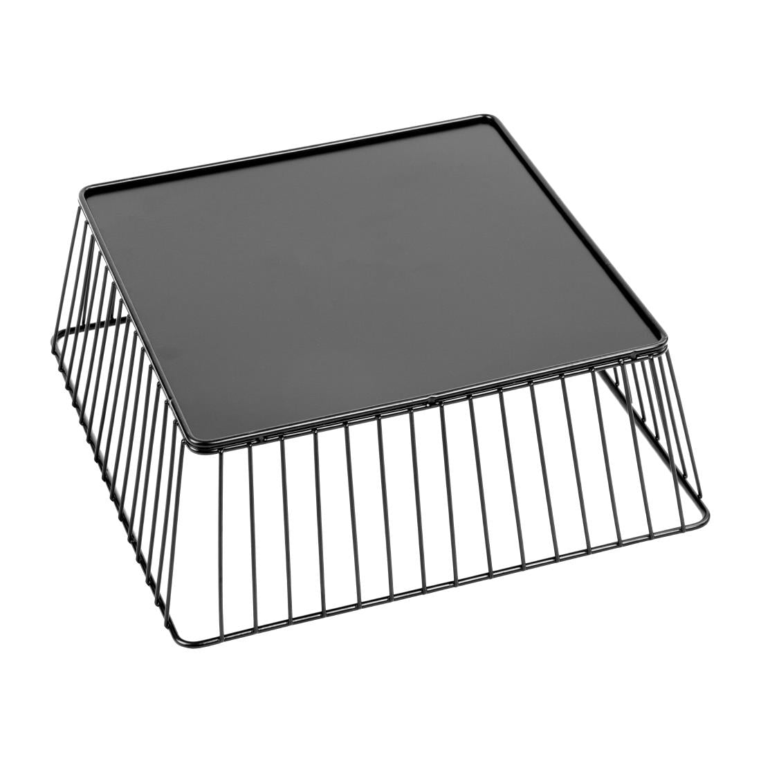 Olympia Wire Food Display Tray Square Black 280x280x100mm - DP673  Olympia   