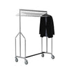 Heavy Duty Z Garment Rail with 25 Chrome Hangers - DP706  Commercial Hangers   