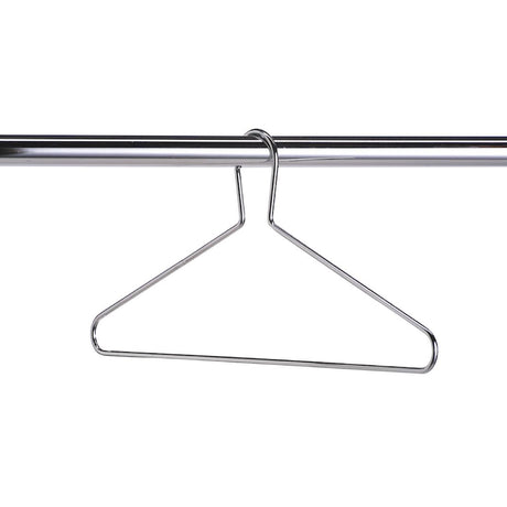 Chrome Plated Captive Steel Hangers (Pack of 50) - DP715  Commercial Hangers   