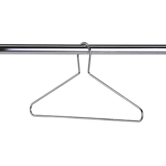 Chrome Plated Captive Steel Hangers (Pack of 50) - DP715  Commercial Hangers   