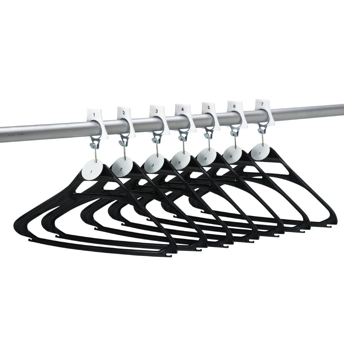 Numbered Cloakroom Hangers 1-100 - DP717  Commercial Hangers   