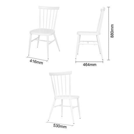 Bolero Windsor Aluminium White Chairs White (Pack of 4) - DP718 Metal Dining Chairs Bolero   