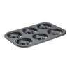 De Buyer Non-Stick 6 Hole 8cm Mini-Savarins Mould - DP748  De Buyer   