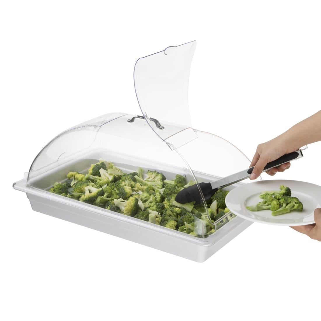 Olympia Kristallon Polycarbonate 1/1 GN Domed Cover 535x330x175mm - DP790  Olympia   