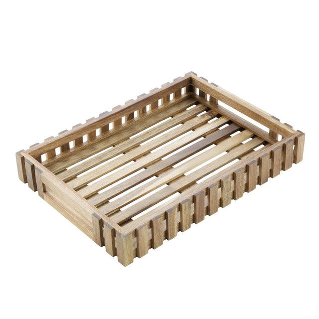 Olympia Acacia Small Storage Box 356x255mm - DP880  Olympia   