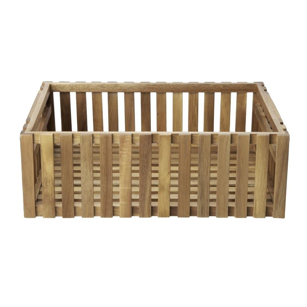Olympia Acacia Medium Storage Box 356x255mm - DP882  Olympia   