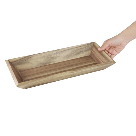 Olympia Acacia Rectangular Tray 380x180mm - DP884  Olympia   
