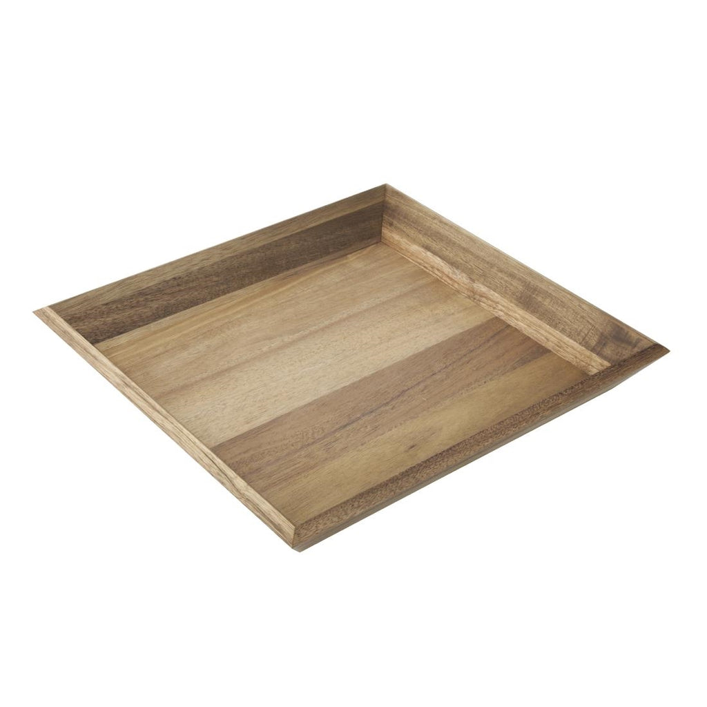 Olympia Acacia Rectangular Tray 380x355mm - DP885  Olympia   