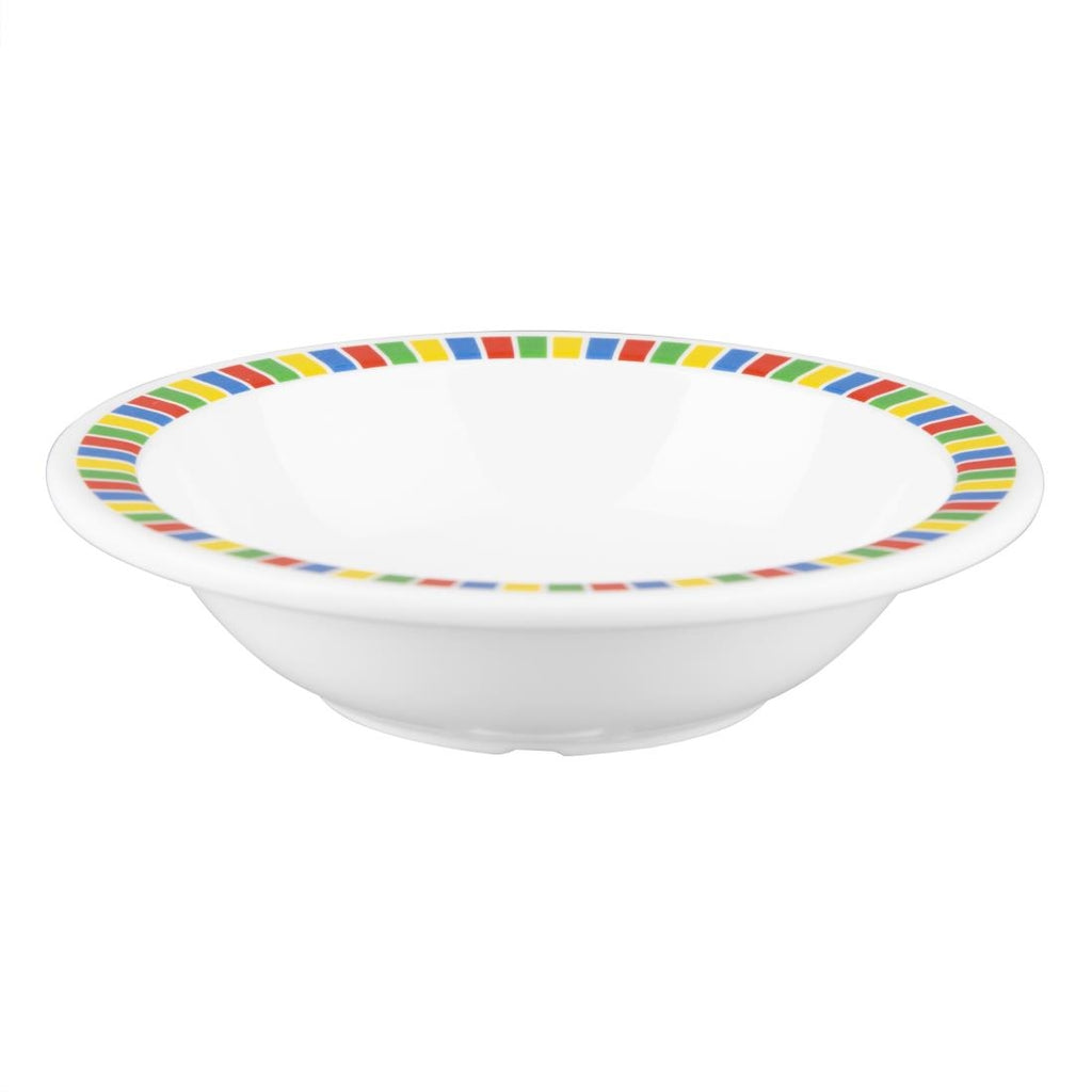 Olympia Kristallon Fairground Melamine Bowls 150mm (Pack of 12) - DP982 Bowls Olympia