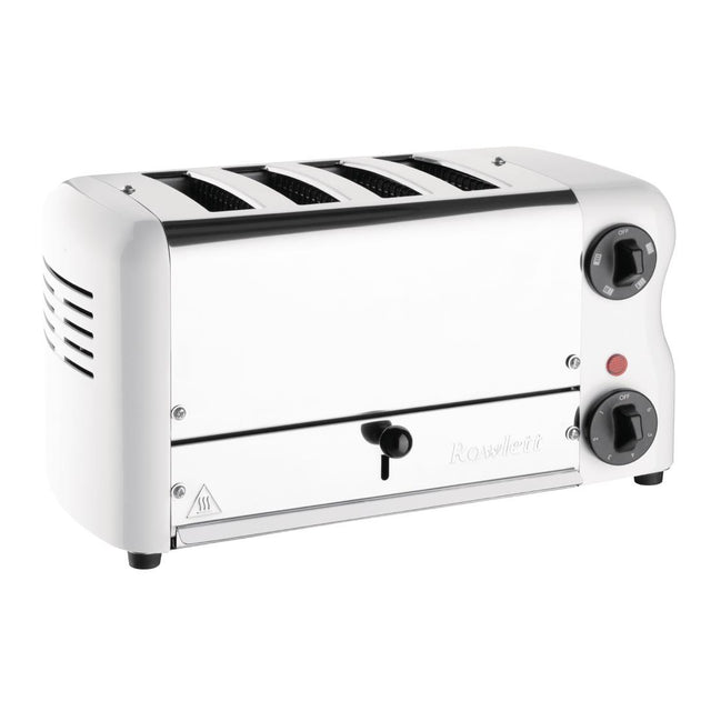 Rowlett Esprit 4 Slot Toaster White w/2x Additional Elements & Sandwich Cage - CH182  Rowlett   