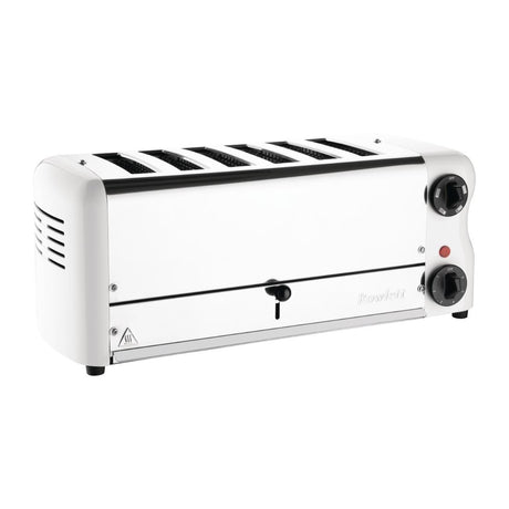 Rowlett Esprit Toaster White 6 Slot w/2x Additional Elements & Sandwich Cage - CH186  Rowlett   
