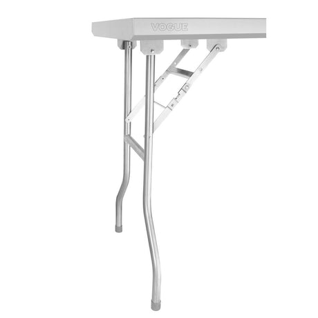 Vogue Stainless Steel Folding Work Table 1830x760x780mm - DR195  Vogue   