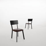 Bolero Metal & PU Side Chairs Vintage Mocha (Pack 4) - DR301 Metal Dining Chairs Bolero   