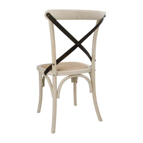 Bolero Bentwood Chairs with Metal Cross Backrest (Pack of 2) - DR306 Bentwood Chairs Bolero   