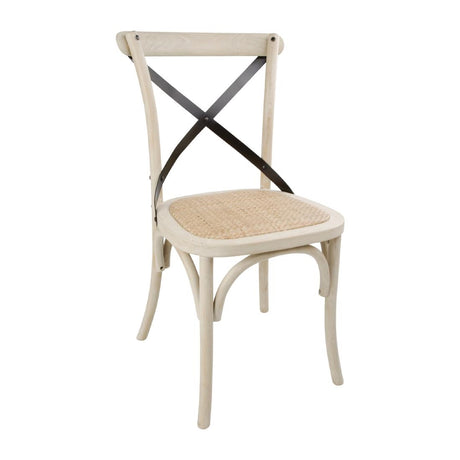 Bolero Bentwood Chairs with Metal Cross Backrest (Pack of 2) - DR306 Bentwood Chairs Bolero   