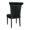 Bolero Black Crushed Velvet Dining Chair (Pack of 2) - DR307 Upholstered Dining Chairs Bolero   