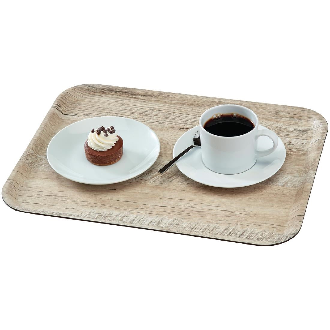 Cambro Madeira Laminate Canteen Tray Light Oak 430mm - DR580  Cambro   