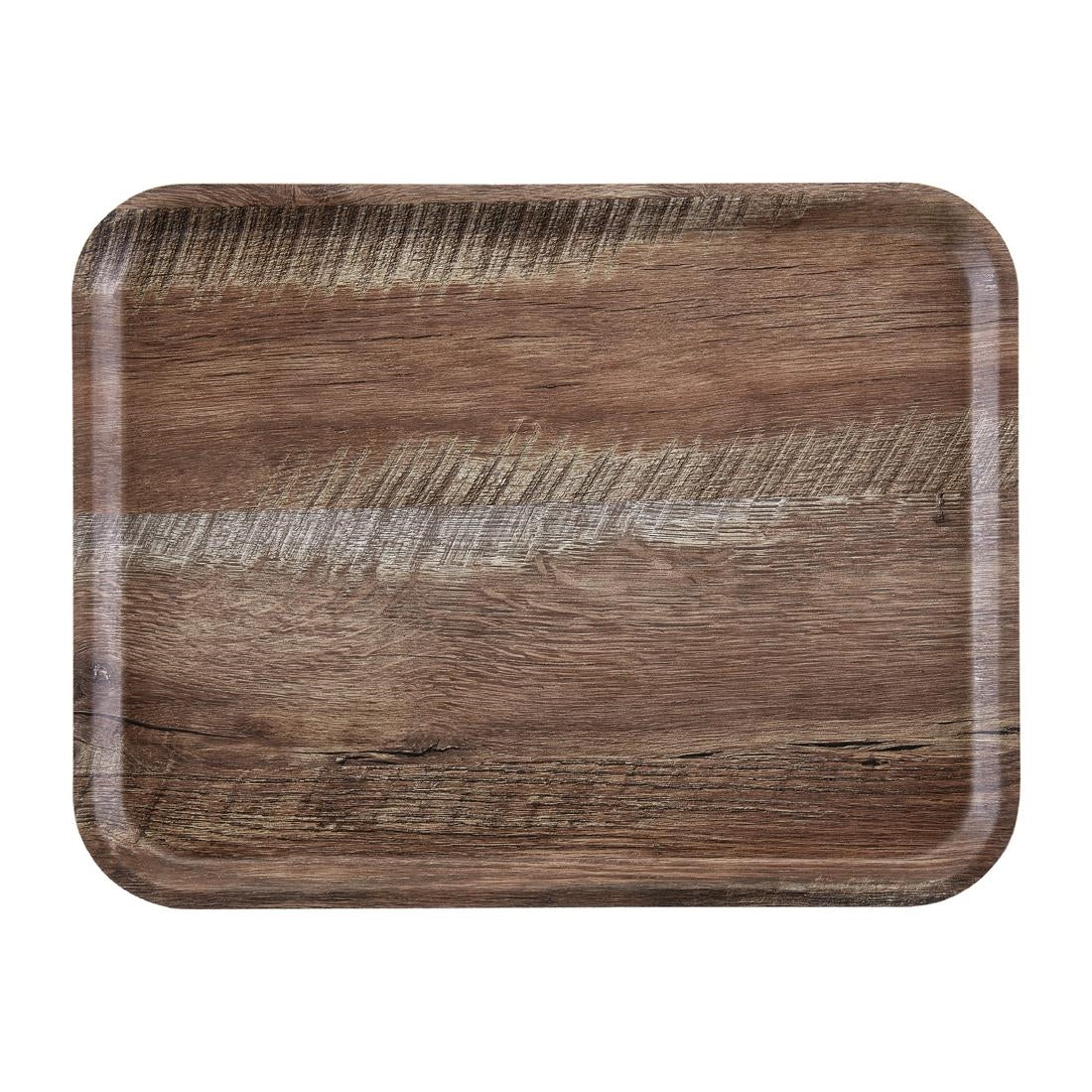 Cambro Madeira Laminate Canteen Tray Dark Oak 460mm - DR587  Cambro   