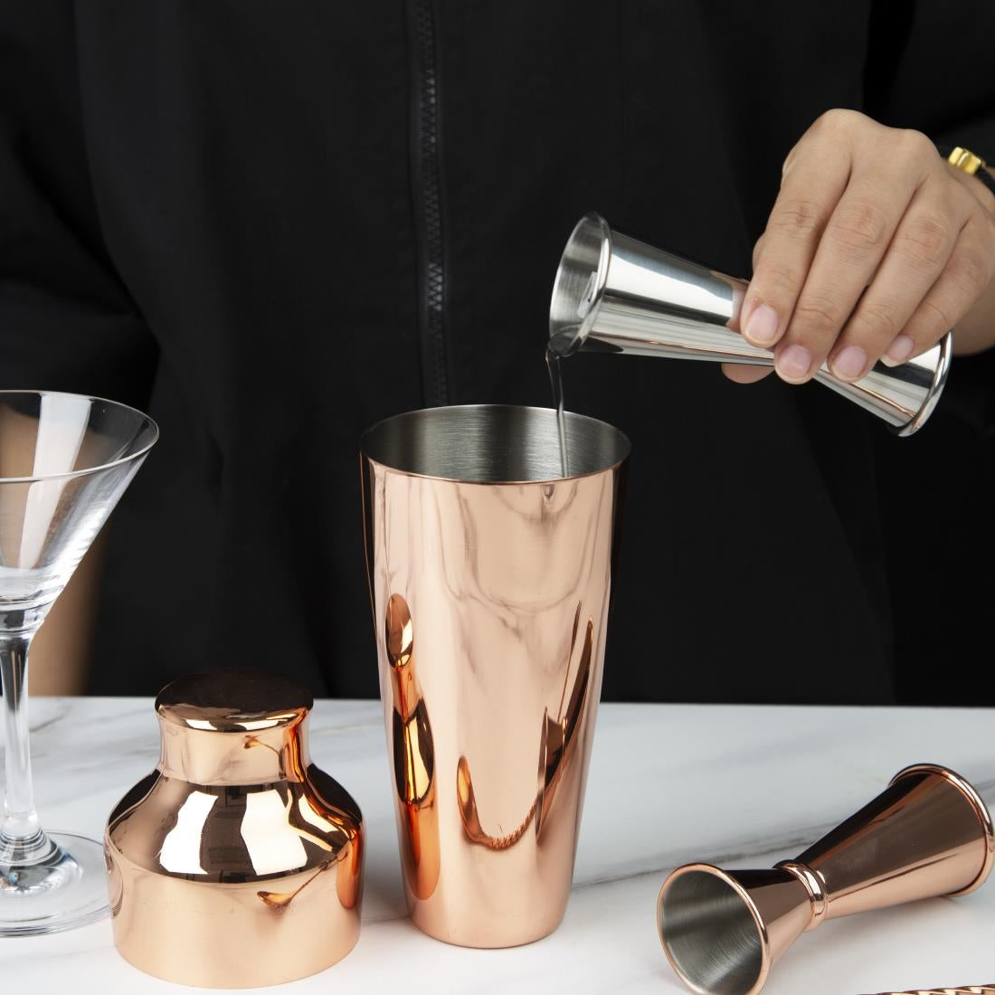 Olympia Banded Jigger Chrome - DR593  Olympia   