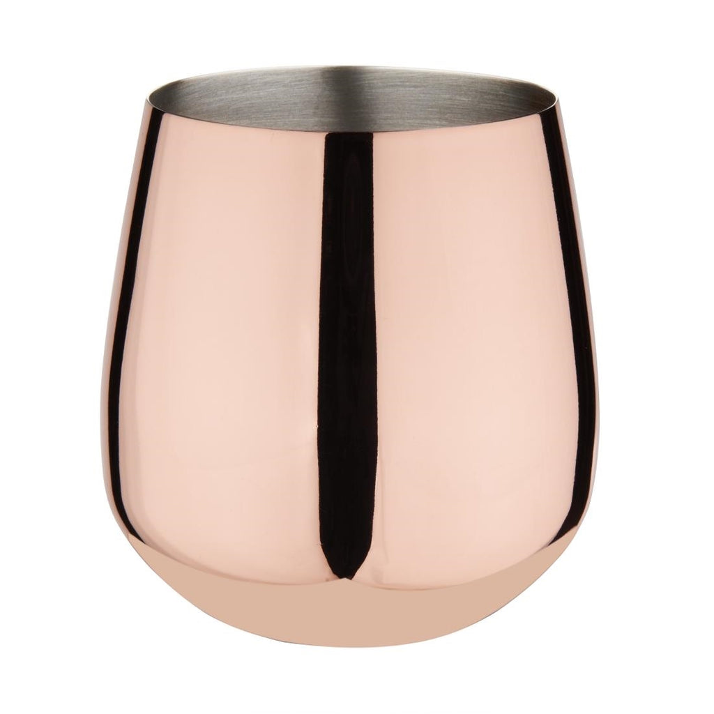 Olympia Curved Tumbler 500ml Copper - DR611 Cocktail Glasses Olympia   