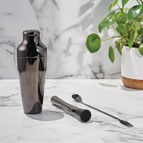 Olympia French Cocktail Shaker Gunmetal - DR628  Olympia   
